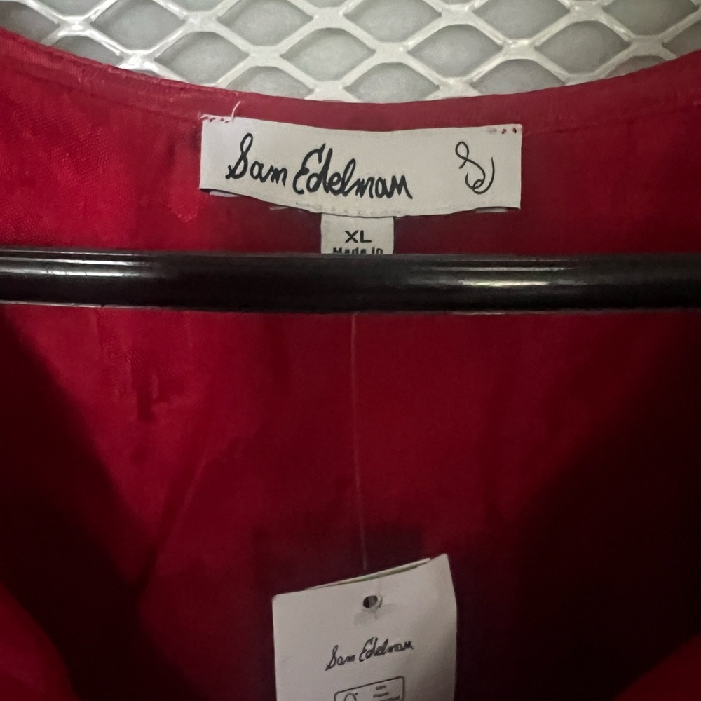 Sam Edelman Red Ruffle Blouse - Picture 5 of 7